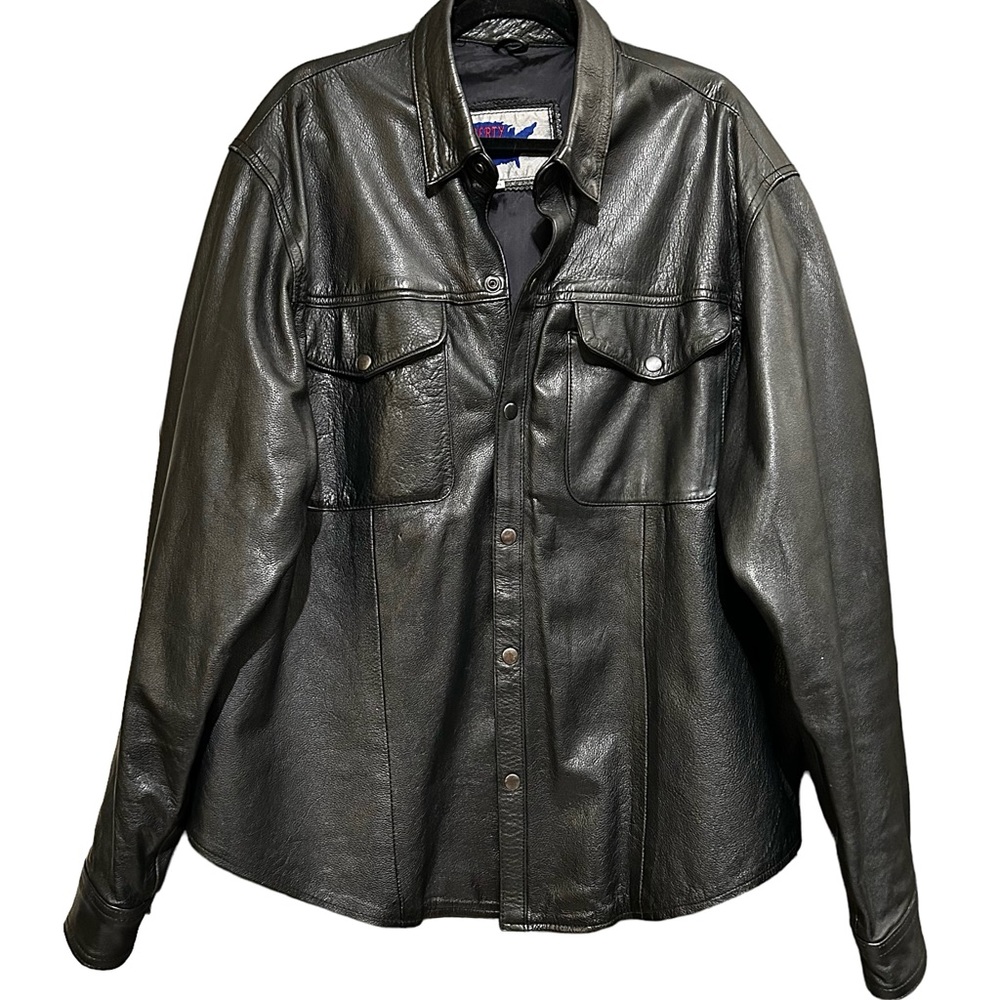 Liberty Leather leather shirt jacket Size XXXL